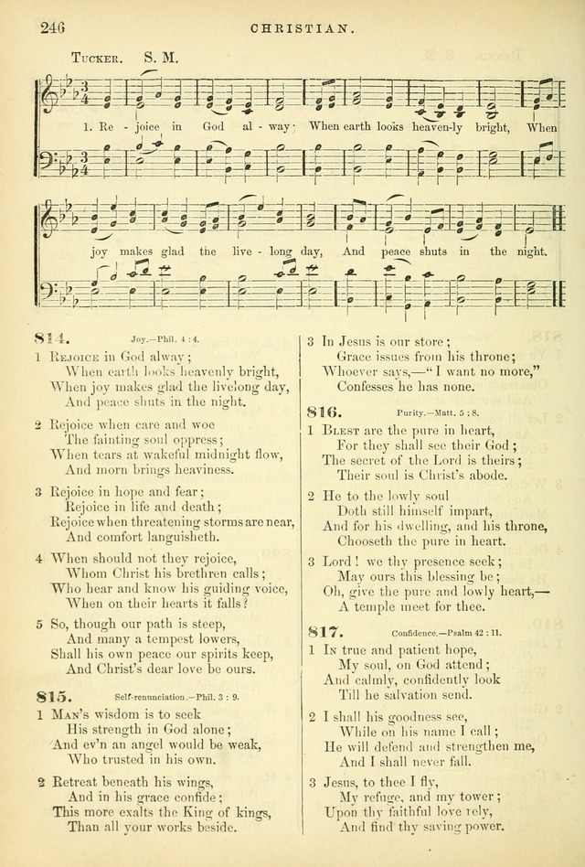 Songs for the Sanctuary, or Hymns and Tunes for Christian Worship page 246