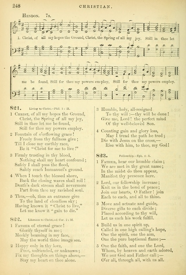 Songs for the Sanctuary, or Hymns and Tunes for Christian Worship page 248
