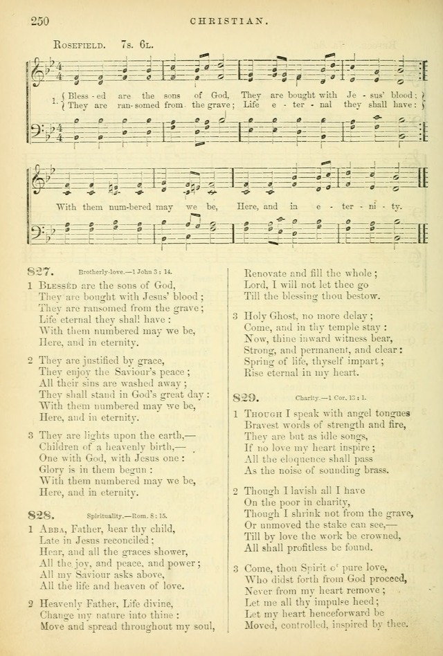 Songs for the Sanctuary, or Hymns and Tunes for Christian Worship page 250