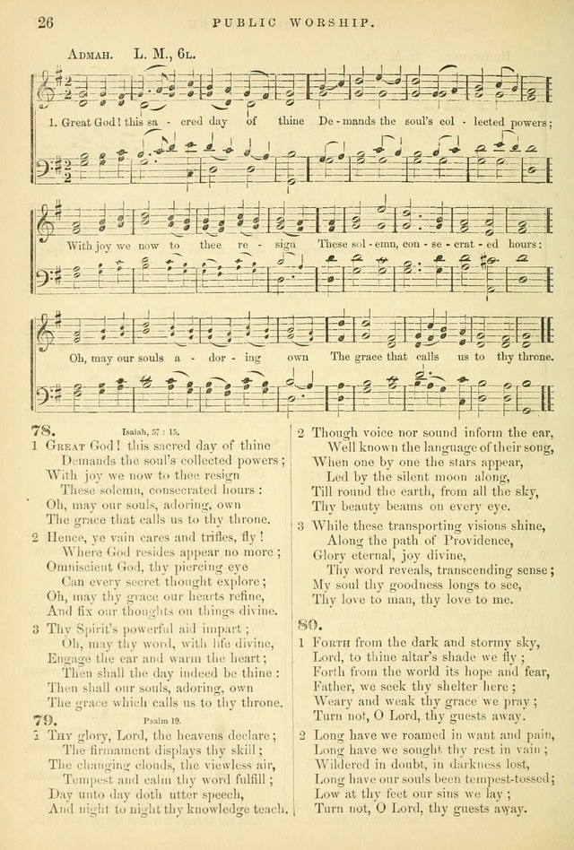 Songs for the Sanctuary, or Hymns and Tunes for Christian Worship page 26