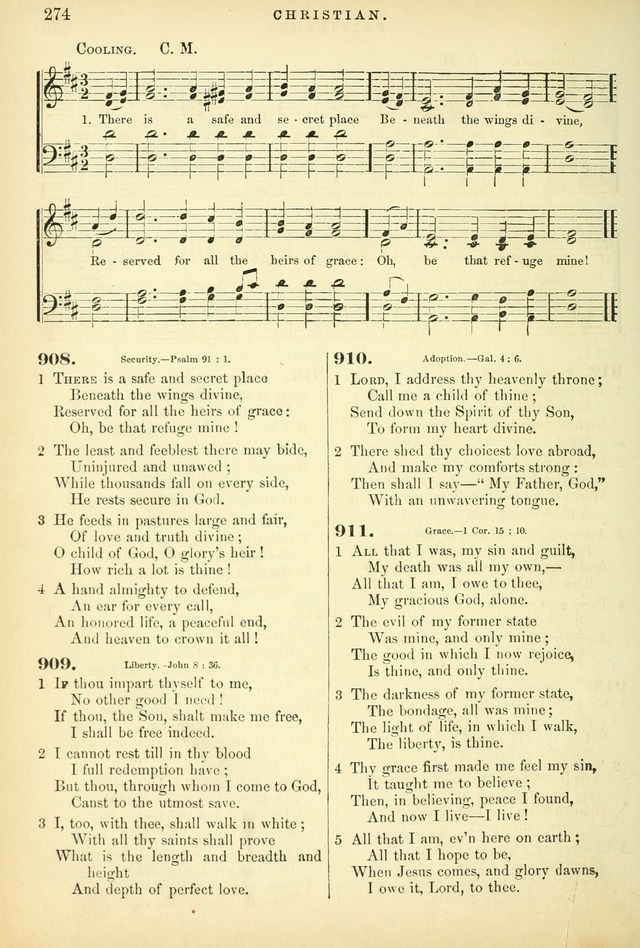 Songs for the Sanctuary, or Hymns and Tunes for Christian Worship page 274