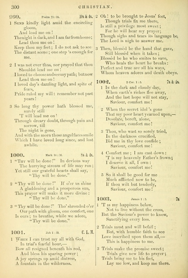 Songs for the Sanctuary, or Hymns and Tunes for Christian Worship page 300