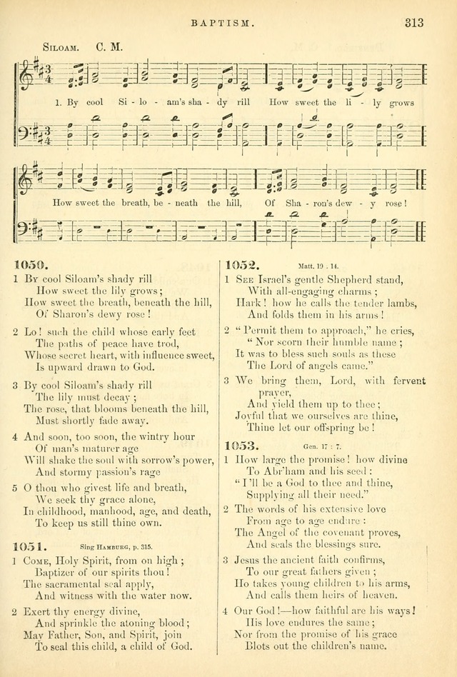 Songs for the Sanctuary, or Hymns and Tunes for Christian Worship page 313