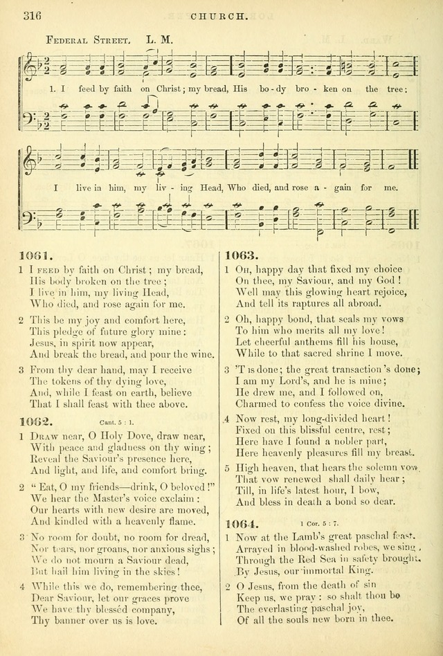 Songs for the Sanctuary, or Hymns and Tunes for Christian Worship page 316