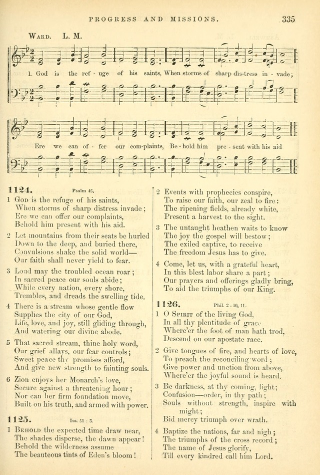 Songs for the Sanctuary, or Hymns and Tunes for Christian Worship page 335