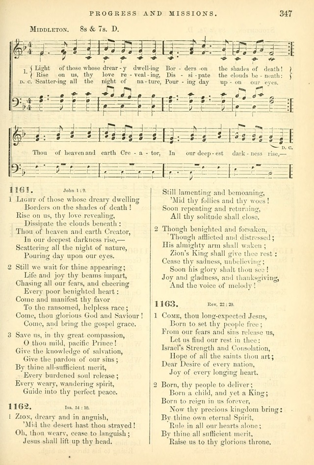 Songs for the Sanctuary, or Hymns and Tunes for Christian Worship page 347