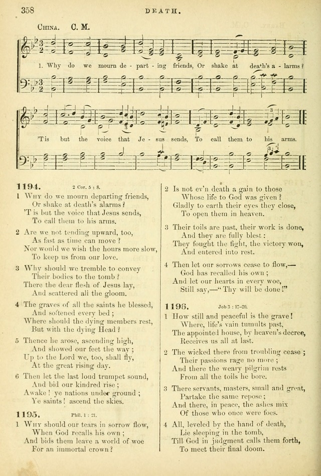 Songs for the Sanctuary, or Hymns and Tunes for Christian Worship page 358