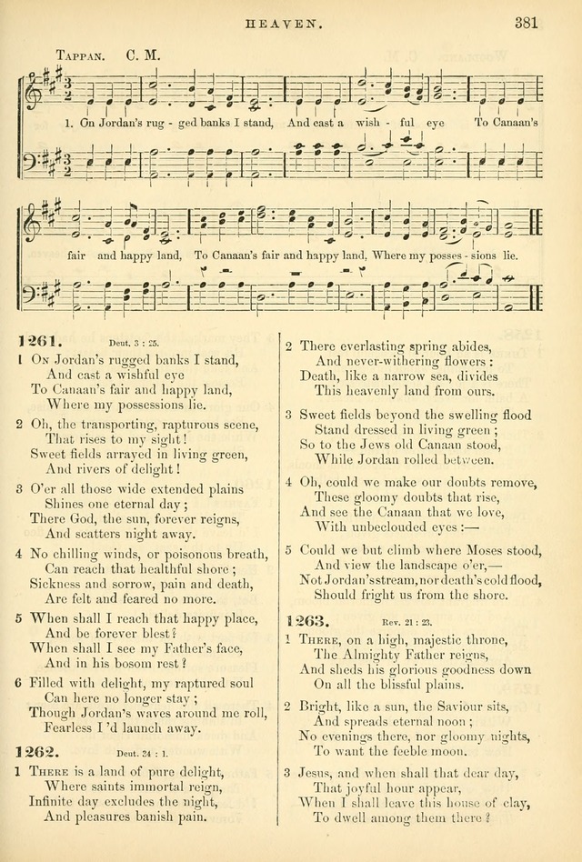 Songs for the Sanctuary, or Hymns and Tunes for Christian Worship page 381