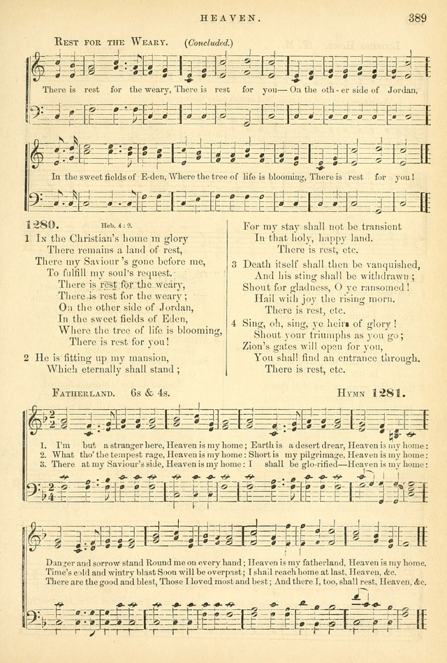 Songs for the Sanctuary, or Hymns and Tunes for Christian Worship page 389