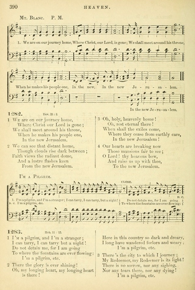 Songs for the Sanctuary, or Hymns and Tunes for Christian Worship page 390