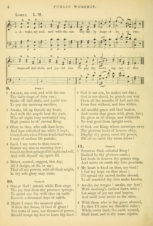 Songs for the Sanctuary, or Hymns and Tunes for Christian Worship page 4