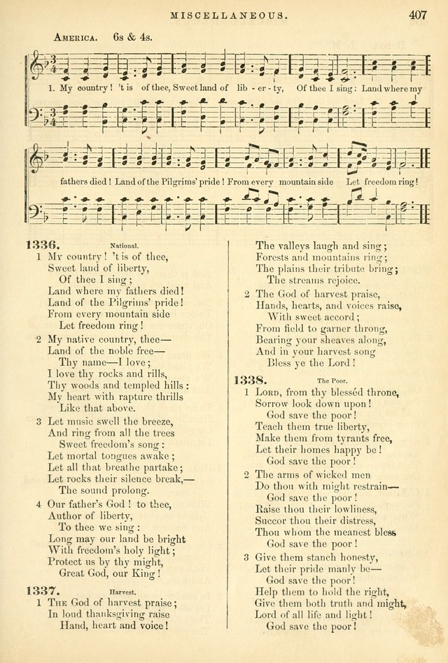 Songs for the Sanctuary, or Hymns and Tunes for Christian Worship page 407