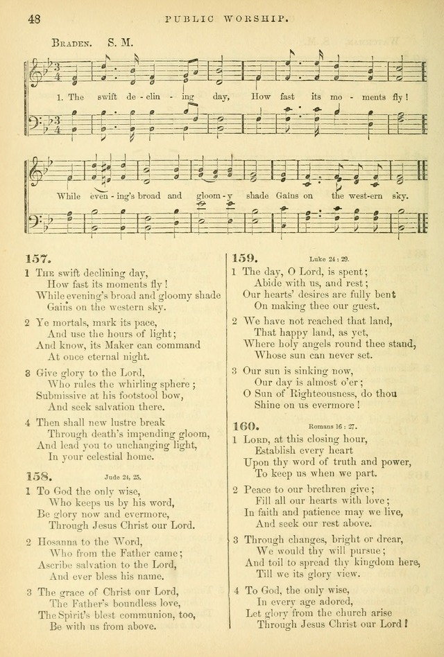 Songs for the Sanctuary, or Hymns and Tunes for Christian Worship page 48