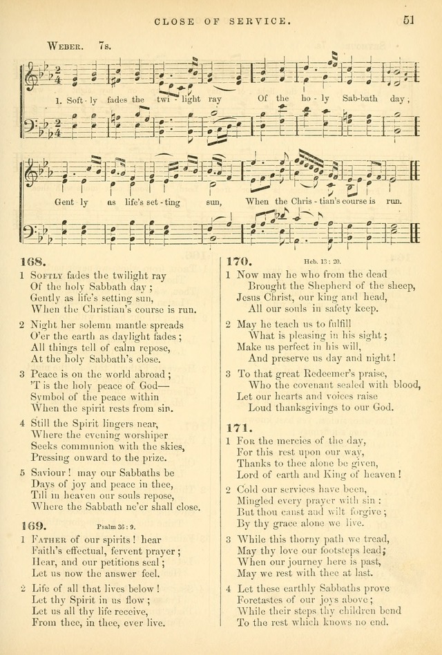 Songs for the Sanctuary, or Hymns and Tunes for Christian Worship page 51