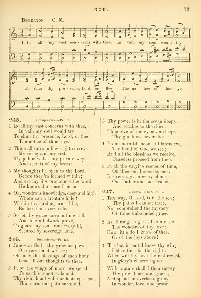 Songs for the Sanctuary, or Hymns and Tunes for Christian Worship page 73