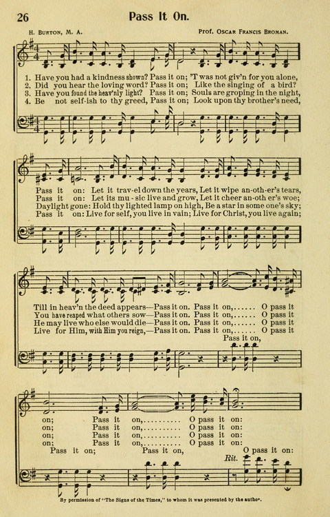 Songs for Service: in Church and Home page 26