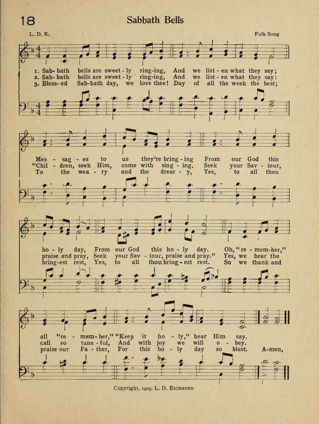 Songs for Sunday Schools: and How to Use Them page 17