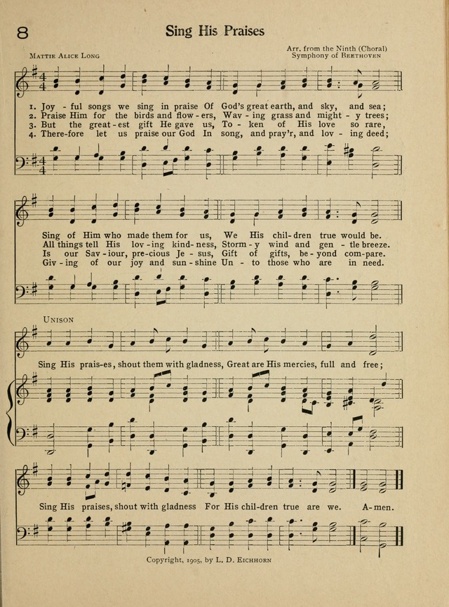Songs for Sunday Schools: and How to Use Them page 7