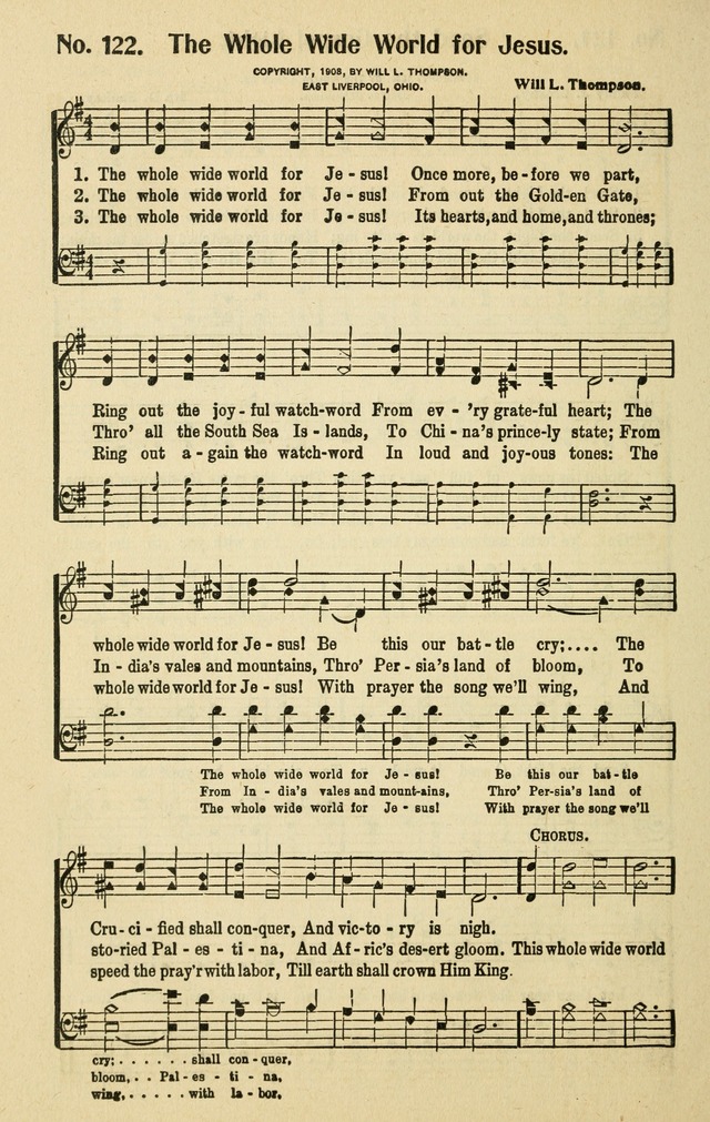 Songs for the Sunday School 122. The whole wide world for Jesus ...