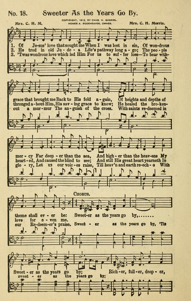 Songs for the Sunday School page 18