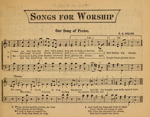 Songs for Worship: in the Sunday-school, social-meeting, and family page 3