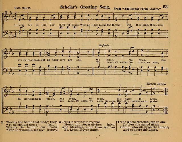 Songs for Worship: in the Sunday-school, social-meeting, and family page 63