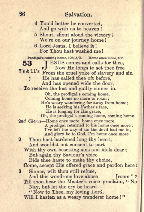 Salvation Army Songs page 36