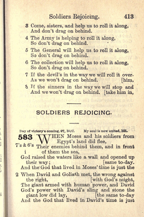 Salvation Army Songs page 413