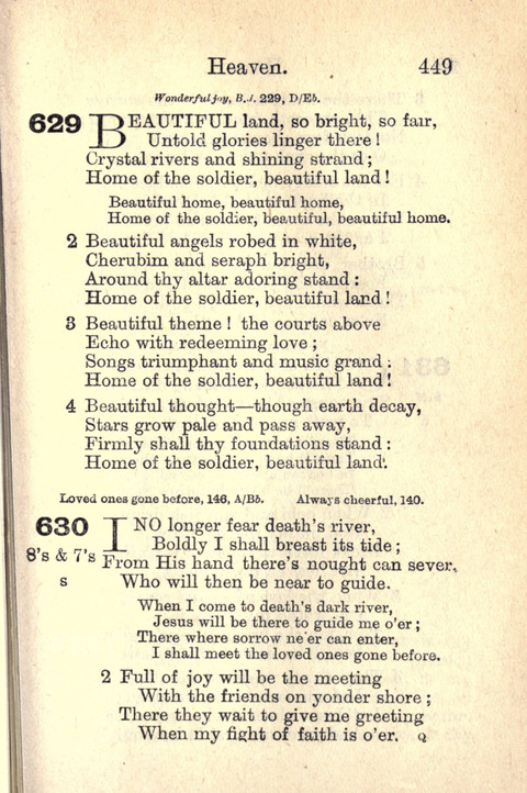 Salvation Army Songs page 449