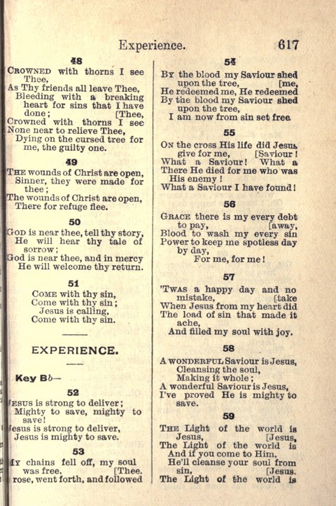 Salvation Army Songs page 617