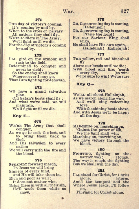 Salvation Army Songs page 627