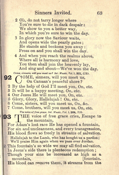 Salvation Army Songs page 63