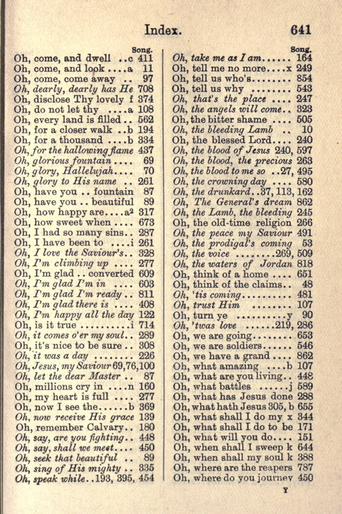 Salvation Army Songs page 641