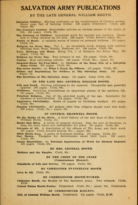 The Salvation Army Songs and Music page 189