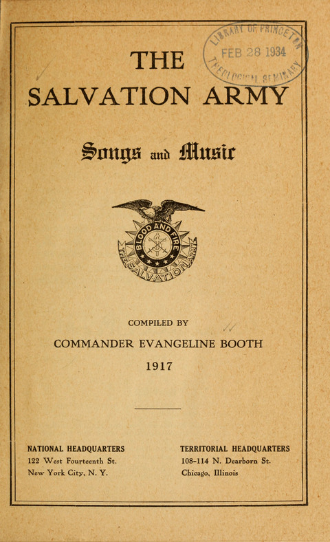 The Salvation Army Songs and Music page iv