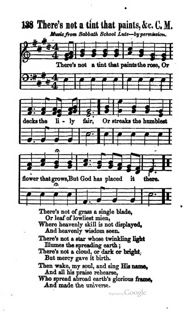 A Service Book: with a selection of tunes and hymns for Sabbath schools (6th ed.) page 138