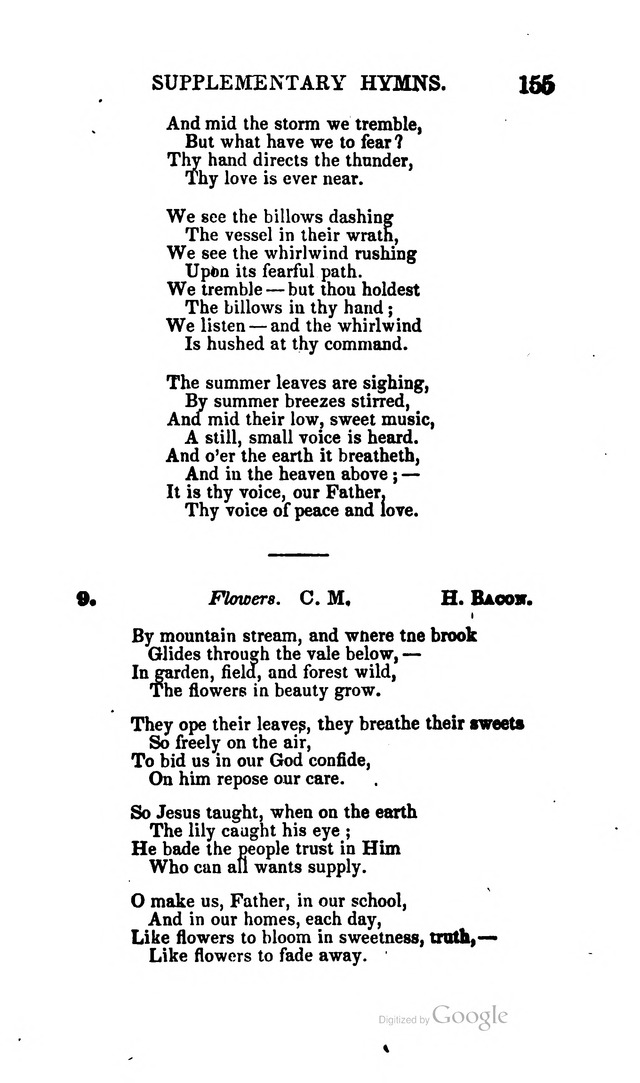 A Service Book: with a selection of tunes and hymns for Sabbath schools (6th ed.) page 155