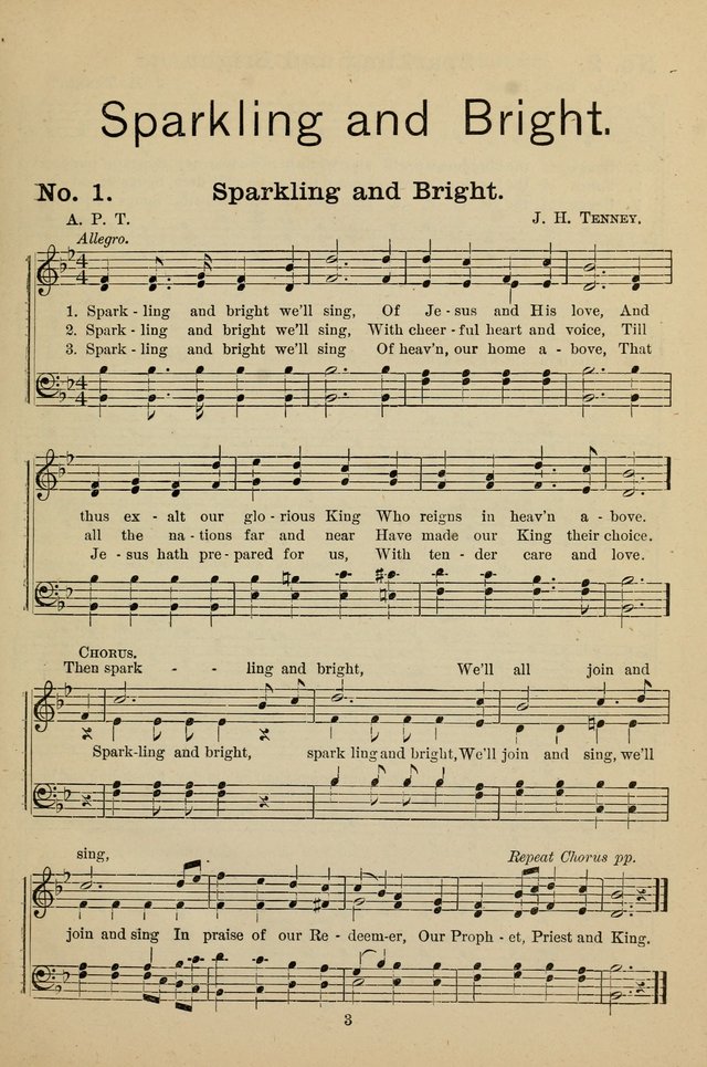 Sparkling and Bright: a new collection of hymns and tunes for Sunday schools, young people