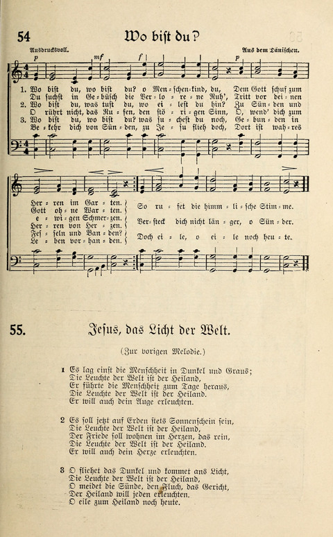 Sänger-Bote: ein Liederbuch für Kirche und Haus page 55