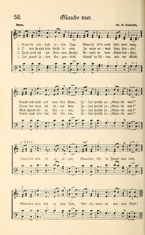 Sänger-Bote: ein Liederbuch für Kirche und Haus page 58