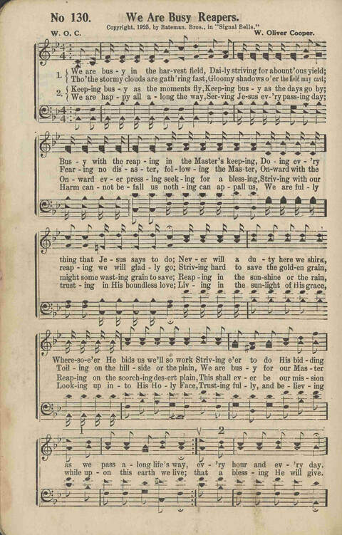 Signal Bells: for the song service page 136
