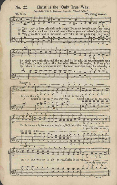 Signal Bells: for the song service page 22