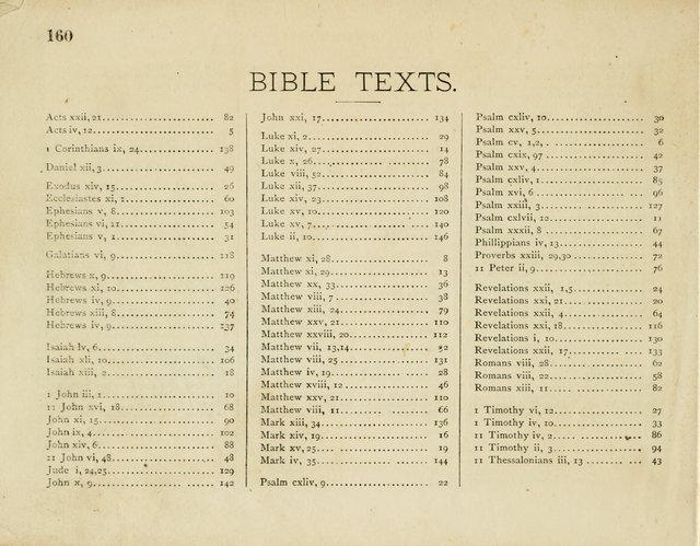 Songs of the Bible for the Sunday School page 160