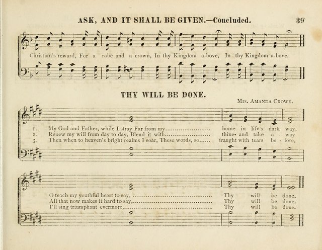 Songs of the Bible for the Sunday School page 39