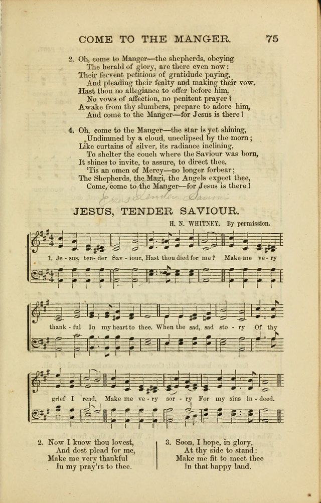 Sabbath Carols : A New Collection of Music and Hymns page 74