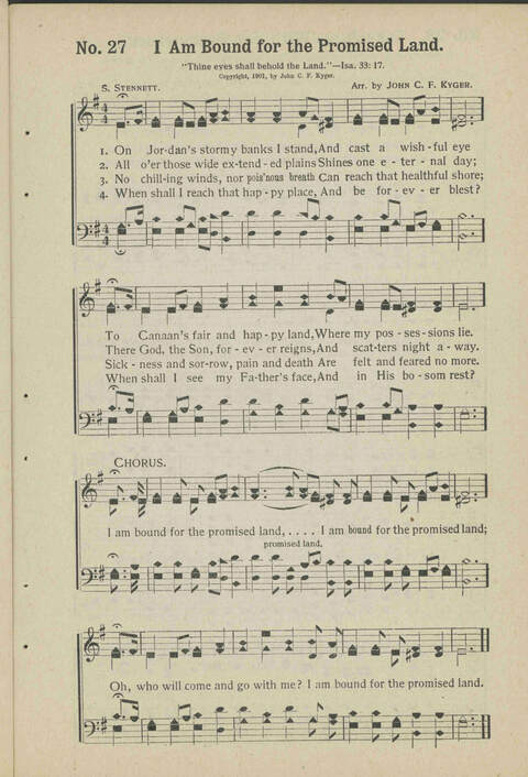 Sacred Chimes: a book of new and old hymns and tunes. For use in church services, revival meetings, Sunday schools, young peoples societies, singing schools and conventions page 25