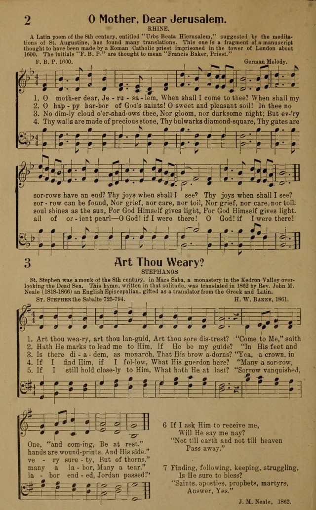 Songs of the Christian Centuries: the book of a hundred immortal hymns, with brief biographical and descriptive notes. page 5