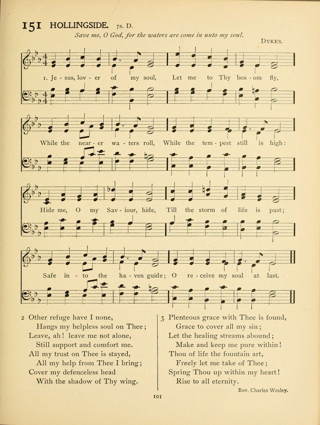 School and College Hymnal: a collection of hymns and of selections for responsive readings page 103