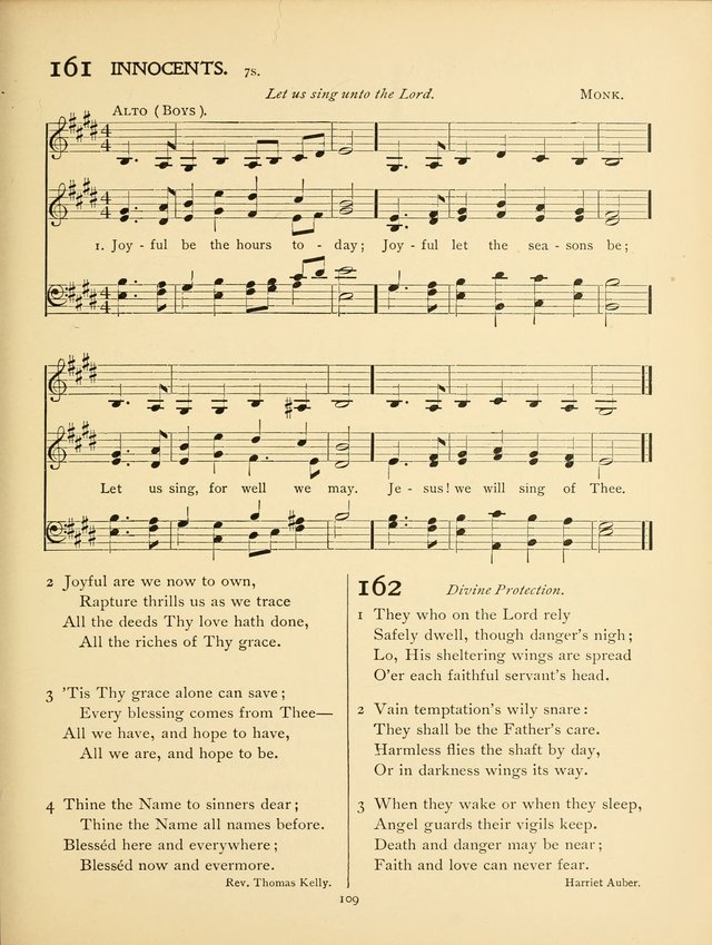 School and College Hymnal: a collection of hymns and of selections for responsive readings page 111