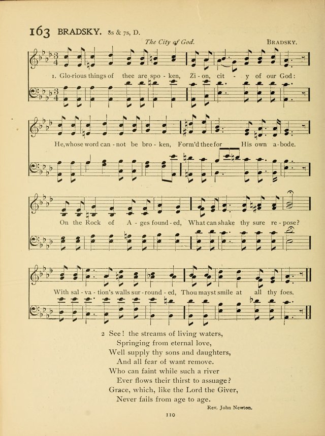 School and College Hymnal: a collection of hymns and of selections for responsive readings page 112